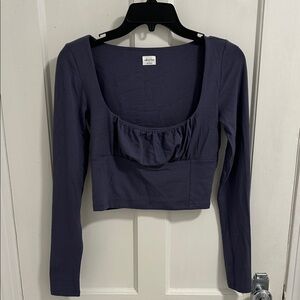 Wilfred Free Purple Long Sleeve Top